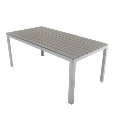 Tisch Polywood 180x90cm, grau