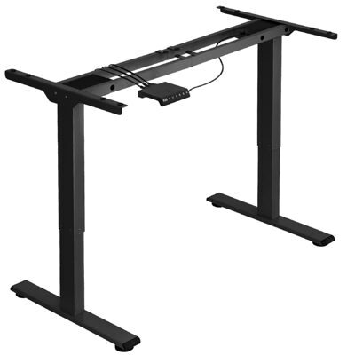 Tischgestell Melville höhenverstellbar 110-168x60x70-119cm schwarz
