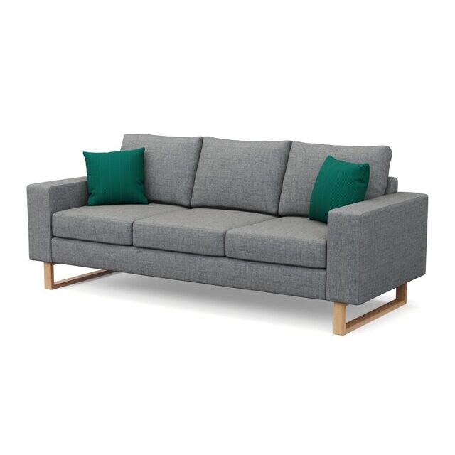 Sofa 3-Sitzer grau RONNY